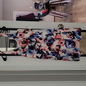 NWT Pink and Blue Floral DresS - Women's size 8